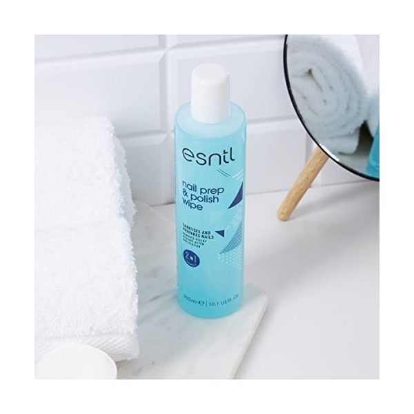 ESNTL Nail Prep & Polish Wipe | 300ml | Formule à double usage | Préparez vos ongles pour les gels, puis polissez-les pour un