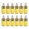 12 PCS 3 ML Recharge Verre Huile Essentielle Bouteilles Compte-gouttes Maquillage Cosmétique Échantillon Pot Jar Pot avec Oei