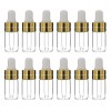 12 PCS 3 ML Recharge Verre Huile Essentielle Bouteilles Compte-gouttes Maquillage Cosmétique Échantillon Pot Jar Pot avec Oei