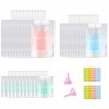 Twutgayw Lot de 30 pochettes vides rechargeables 3 tailles 30/50/100 ml pour articles de toilette