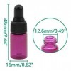 Rowiz Lot de 30 flacons rechargeables en verre rose de 3 ml pour huiles essentielles, parfums, cosmétiques, liquides, aromath