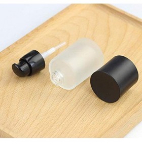 2 pièces 30 ML Flacon Pompe en Verre dépoli Vide Distributeur de Fond de Teint Liquide Pot de flacons de Stockage de cosmétiq