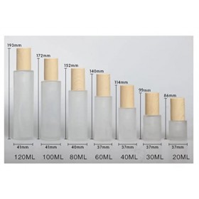 Lot de 3 flacons vides rechargeables en verre mat avec pompe robuste pour produits de toilette et toner, 30 ml