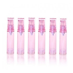 Lot de 12 flacons vides portables à pompe sous vide de 10 ml - Conteneurs cosmétiques - Conteneurs de voyage - Distributeur à