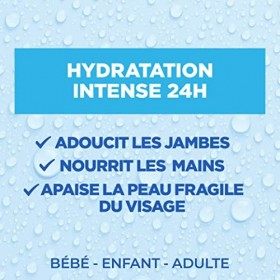 Mixa Intensif Peaux Sèches - La Crème Fraîche et Fondante à l’Acide Hyaluronique Pur - Multi Usages Visage, Corps, Mains, Pie