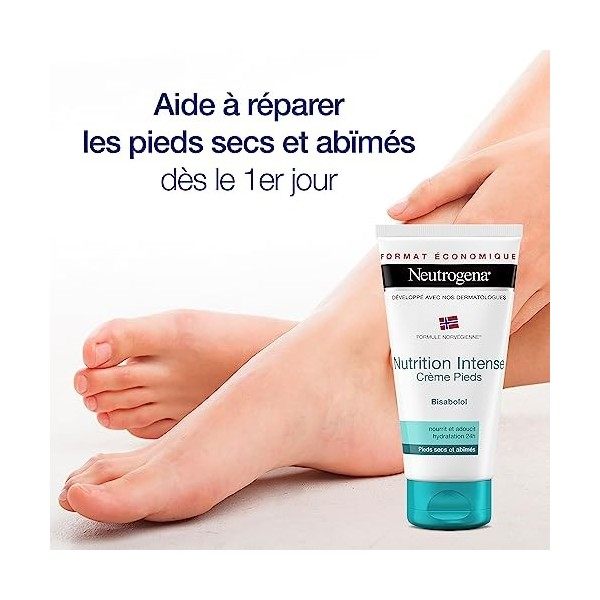 Neutrogena Formule Norvégienne Crème Soin pour Pieds Très Secs et Abîmés, Tube 100 ml