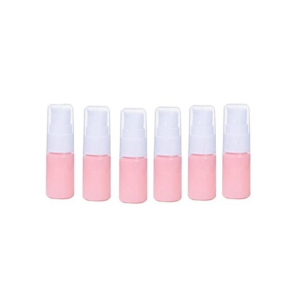 erioctry Lot de 6 flacons vides portables rechargeables pour crème, shampooing, lotion, traitement, avec bouchon, contenants 