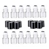 Lot de 12 1ml Mini flacons Roll-on en Verre Transparent Rechargeables vides pour Huile Essentielle Parfum Gloss a l趲es echant