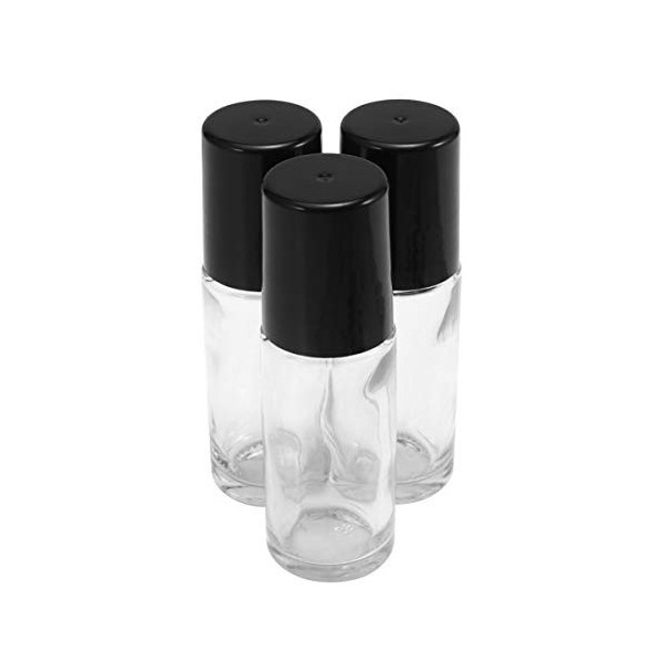 Healifty Lot de 4 flacons de 30 ml en verre transparent rechargeables pour huiles essentielles