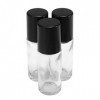Healifty Lot de 4 flacons de 30 ml en verre transparent rechargeables pour huiles essentielles