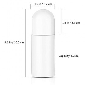 SUPVOX Lot de 10 flacons roulants en plastique vides rechargeables 50 ml