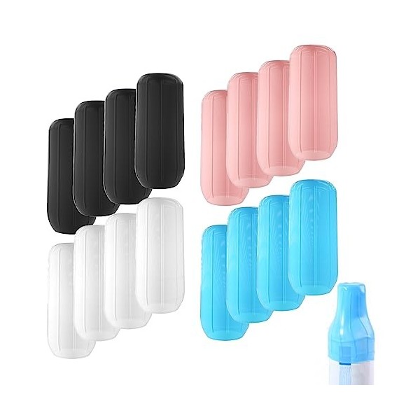 Manchons Anti-fuites en Silicone pour Articles Manchons élastiques Légers et Réutilisables pour Flacon de Voyage Avion Boutei