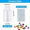 30 Pièces Flacons Vides en Plastique Portable, Bouteille de Voyage 20ml, Flacons en Plastique avec Bouchon à vis, 2 Autocolla