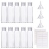 60ml Flacons Vide de Voyage 10 Pièces Bouteilles de Voyage Contenant Voyage Petite Bouteille Plastique avec Seringue Entonnoi