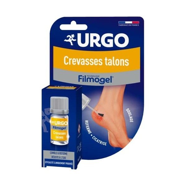 Urgo - Filmogel Crevasses Talons fendillés - Film protecteur - Soulage la douleur - 7,5ml