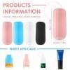 Manchons en Silicone pour Récipients de Voyage, Manchons Élastiques Étanches, Protecteurs de Bouteilles en Silicone Réutilisa