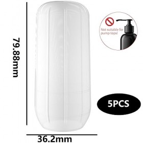 Manchons ÉLastiques pour Voyage Anti-Fuites,Étanches Bouteille de Voyage Silicone,Manchons de Voyage en Silicone,Manchons Éla