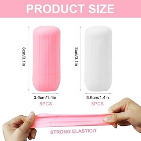 10 Manchons Élastiques pour Voyage,Travel Bottle Covers for Toiletries, Elastic Sleeves Toiletry Covers for Leak Proofing,Man
