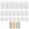 TSHAOUN 20 Pièces Contenant Cosmétique Vide Plastique Transparente, 30ml ＆ 50ml ＆ 100ml Sac Liquide de Voyage Portable Anti-f