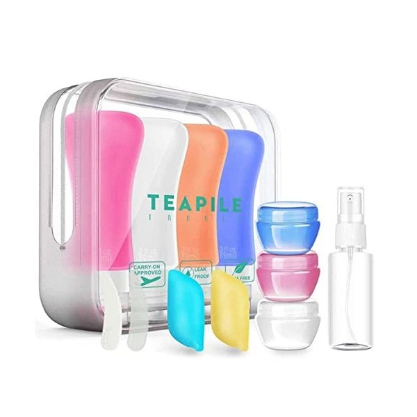 Bouteilles de voyage en silicone, contenants approuvés par la TSA, 85 g