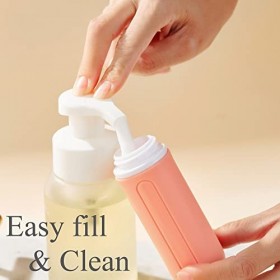 Aurdox Lot de 3 petites bouteilles de voyage pour articles de toilette, rechargeables, compressibles et portables en silicone