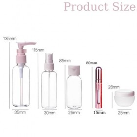 Ensemble de bouteilles de voyage