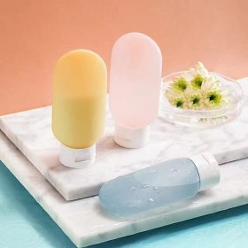 Lot de 11 flacons de voyage pour articles de toilette, bouteilles de voyage étanches, conteneurs de voyage avec sac compressi