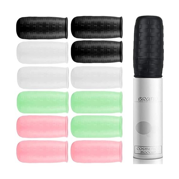 Ruikdly 12 Pièces Manchons Élastiques Anti-fuites pour Contenant Voyage Cabine Portable Bouteilles de Voyage en Silicon Trave