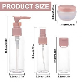 ZDNT Lot de 11 flacons de voyage pour articles de toilette, flacons de voyage rechargeables, conteneurs de voyage pour articl