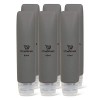 OneNine5 6-Pack of 65ml Grey Silicone & Reusable Travel Bottles. TSA/Airline Approved. With Squeezy, Refillable & Leak-Proof 