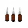 UPSTORE Lot de 6 flacons vaporisateurs nasaux vides rechargeables en verre ambré de 30 ml, ambre, 6 Count Pack of 1 
