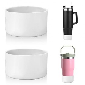 2PCS Protective Silicone Boot Sleeve, Silicone Water Bottle Case Silicone Boots for Stanley Silicone Boot for Stanley Quenche