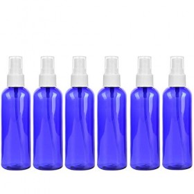 Yalbdopo Lot de 6 flacons vaporisateurs vides en plastique de 50 ml avec brume fine pour les huiles essentielles, les parfums