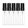 Lot de 10 mini atomiseurs rechargeables transparents de 5 ml - Flacon de parfum de voyage - Bouteille vide pour fête - Outil 