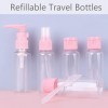 Lot de 10 bouteilles de voyage rechargeables de 40 ml - Anti-fuite - Pour articles de toilette, cosmétiques, shampooing avec 