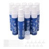 Pxyelec Lot de 10 flacons pulvérisateurs, 10 ml rechargeables en verre bleu avec 10 entonnoirs et 5 compte-gouttes, des huile