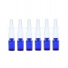 Lot de 6 flacons vides rechargeables en verre de 10 ml avec vaporisateurs à brume fine bleu 