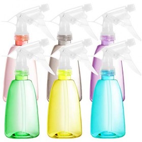 Youngever Lot de 6 Vaporisateur Vide Plastique 360ML, Bouteille Pulverisateur 360ML, Flacons Pulvérisateurs en 6 Couleur