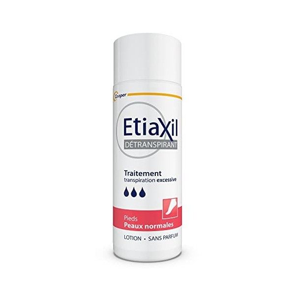 ETIAXIL - Détranspirant - Traitement Transpiration Excessive - Pieds - Peaux Normales - 100 ml