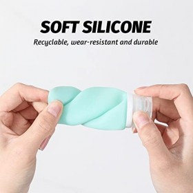 4 Pièces 90ml Flacon de Voyage en Silicone,Bouteille de Voyage Silicone Contenant,Flacon Vide Voyage,Bouteille pour Shampoing