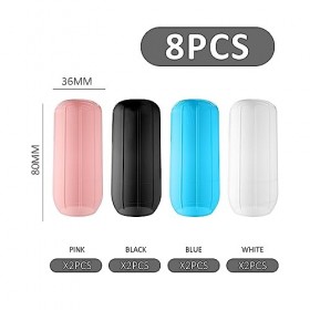 Lot de 8 Pochettes Anti-fuites en Silicone pour Bouteille de Voyage - Anti-poussière et Anti-Fuite pour cosmétiques et Produi