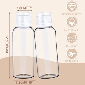 15 Pièces, 100ml Flacons Vide, Bouteilles De Voyage, Bouteilles Cosmétiques, Bouteilles Transparent En Plastique, Flacon Vide