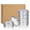 Sopito Boîtes de Conserve en Aluminium, 24 pièces 60ml Boîtes Rondes en métal de Petits contenants à Couvercle à vis en étain