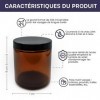 volila Pot Cosmétique - Petit Pot Verre pour Voyage Pack de 16, 60ml - Boite Cosmetique Vide avec Couvercle - Contenant Vid