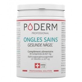 PODERM - ONGLES SAINS COMPLEMENT ALIMENTAIRE 30 jours| Répare et fortifie l’ongle | Cure professionnelle pied/main | Facile &