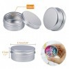 YankMooM Lot de 15 pots vides en aluminium de 50 ml pour cosmétiques, travaux manuels, bougies, crèmes, échantillons, poudres