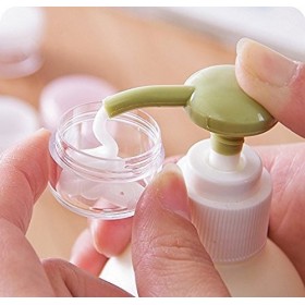 Lawei Lot de 108 mini pots vides de voyage en plastique transparent de 3 g avec couvercles à vis transparents pour crème, lot