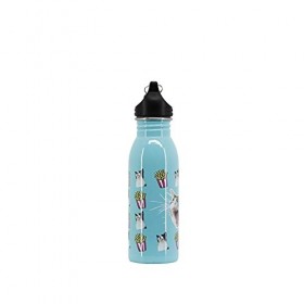 Oh My Pop! Angry Cat-Bouteille dEau 500 ml, Turquoise