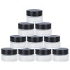 TUAKIMCE Lot de 10 pots cosmétiques en verre de 20 ml - Rechargeables - Avec couvercle et doublure - Pour cosmétiques, crèmes