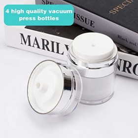 Ticeed 4PCS Pot Creme Drunk Elephant 50ml, Pot Cosmetique Vide Drunk Elephant Container Cosmetic Cream Jar Pot Pompe avec Eti